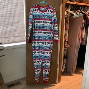 Buc-ee's White/Blue Stripes Christmas Onesie